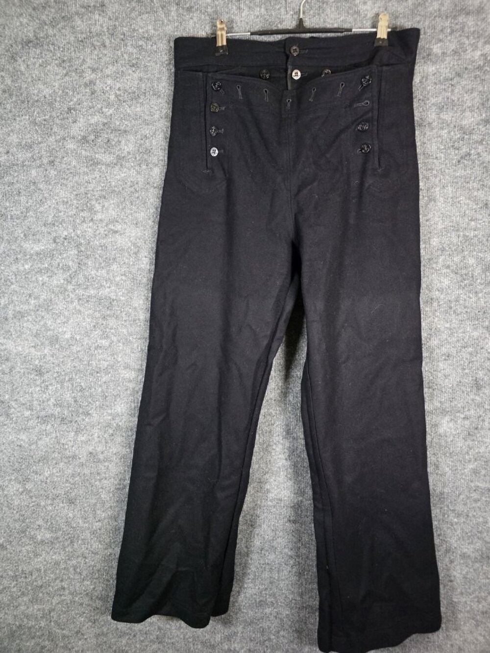 Vtg US Navy Dress Pants Mens 31 1960s Vietnam War Cracker Jack Wool Sailor
